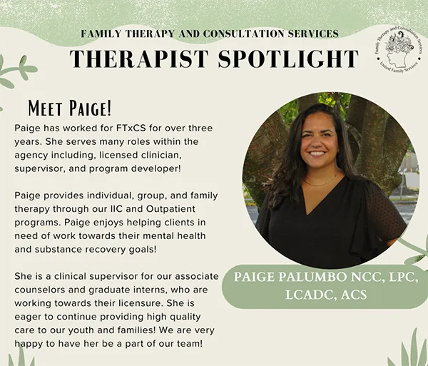 Therapist Spotlight Paige (IIC)